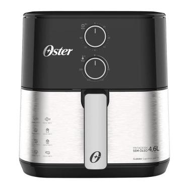 Imagem de Fritadeira Air Fryer Oster 4,6L Inox Compact 1500W OFRT520 - 127