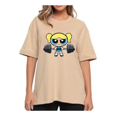 Imagem de Camiseta Oversized Longa Treino Fitness Lindinha-Feminino