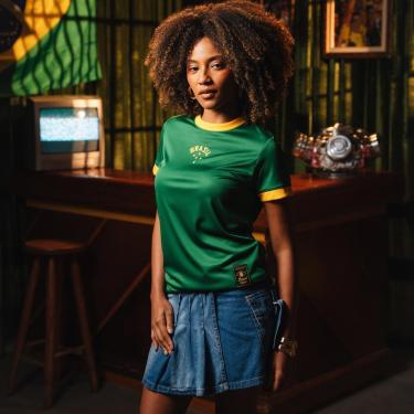 Imagem de Camisa Brasil Urban Dry Verde Feminina-Feminino