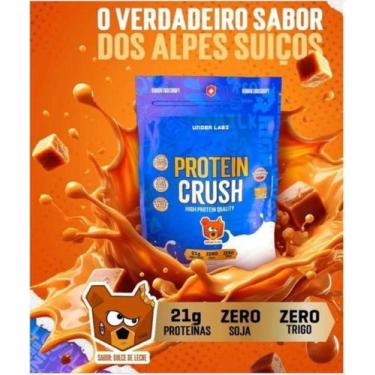 Imagem de Protein Crush whey 900g Refil - Under Labz - zero soja, Doce de Leite