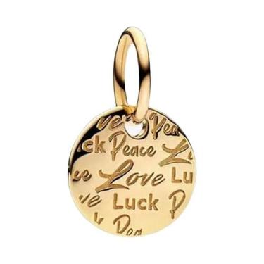 Imagem de Pingente De Coração Em Prata 925 Com Ouro E Cruz De Vaga-lume Para Pul