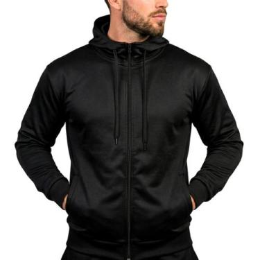 Imagem de Jaqueta Masculina Corta Vento Flanelada com Zíper e Bolsos para Frio -