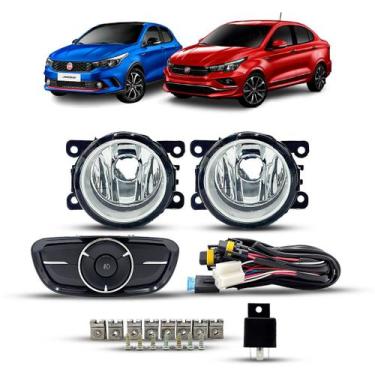 Imagem de Kit farol de milha neblina botão fiat argo cronos 2017/2022 - Suits