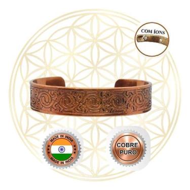 Imagem de Bracelete de Cobre Magnético Ajustável - Fluir, Circle