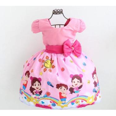 Imagem de Vestidos De Festa Diversos Temas Princesas Luxo E Tiara - Pingo De Gen