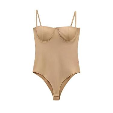 Imagem de Bodysuits Sem Mangas E Costas Descobertas Para Mulheres, Moda Casual S
