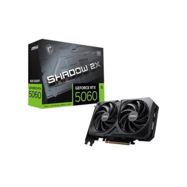 Imagem de Placa de Video MSI Geforce RTX 5060 8G Shadow 2X OC 8GB GDDR7 128 BITS