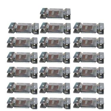 Imagem de 19 Pares de Conector de Encaixe para Móveis Sofá Cabeceira Painel Zinc