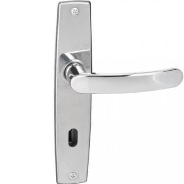 Imagem de Fechadura Para Porta De Madeira Aliança Interna Inox Premium Sala Trin