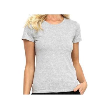 Imagem de Camiseta Hering Básica 0241 Feminina Mescla