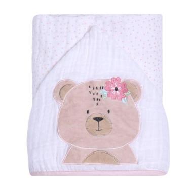 Imagem de TOALHA PAPI FRIENDS 3 CAMADAS DE TECIDO SOFT INFANTIL BEBÊ 90cmX75cm C