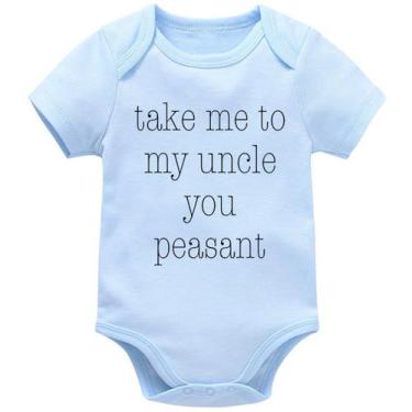 Imagem de Macacão de bebê MTYZTSQK Leve-me ao meu tio, você camponês
