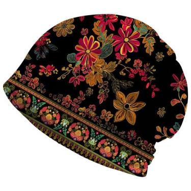 Imagem de Gorro desleixado Amasnay Bohemian Floral para mulheres