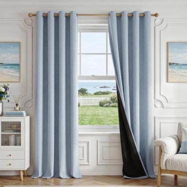 Imagem de Cortinas Blackout FMFUNCTEX 100% Blackout Smoky Blue 230cm