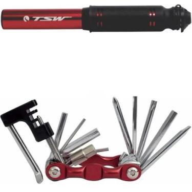 Imagem de Bomba De Ar Mini Pump + Chaveiro Allen 12 Funções Com Extrator De Corr