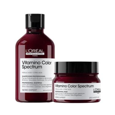 Imagem de Kit loreal vitamino color spectrum shampoo 300ml+mascara 250gr