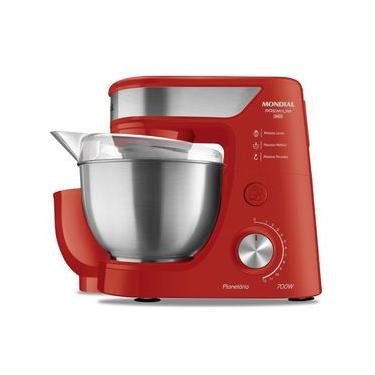 Imagem de Batedeira Planetária Mondial BP-02P-R-TI 4,5L 700W 12 Velocidades Vermelho Inox 220V 220