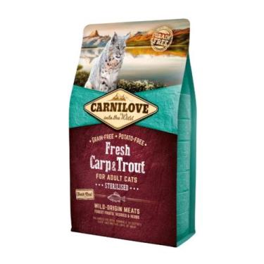 Imagem de Ração Premium Carnilove Gato Adulto Carpa e Truta 2 kg - Fresh Carp & 