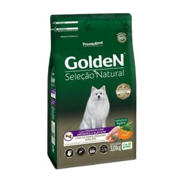 Imagem de Ração Golden Seleção Natural Cães Adultos Pequeno sabor Abóbora e Alec