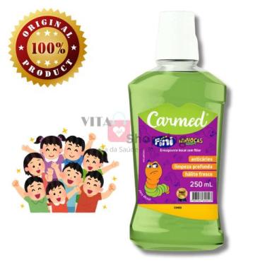 Imagem de ENXAGUANTE BUCAL CARMED FINI MINHOCAS - Hálito Fresco 250ml