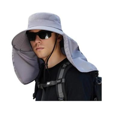 Imagem de Chapéu De Verão Com Aba Larga Para Pesca E Ciclismo, Protetor Solar Pa