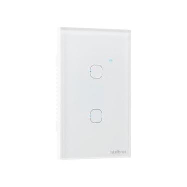 Imagem de Interruptor Inteligente Wi-Fi Touch 2 teclas Branco EIW 1002 Intelbras