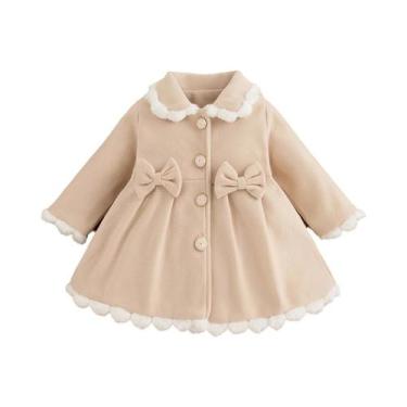 Imagem de Casaco De Pelúcia Vermelho Para Bebê Menina, Roupa De Outono Inverno, 
