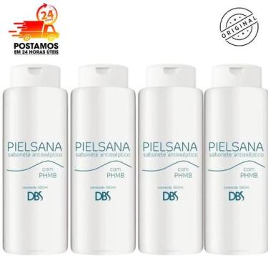 Imagem de Sabonete Antisséptico Pielsana com PHMB 500ml KIT 4 Sabonetes - DBS