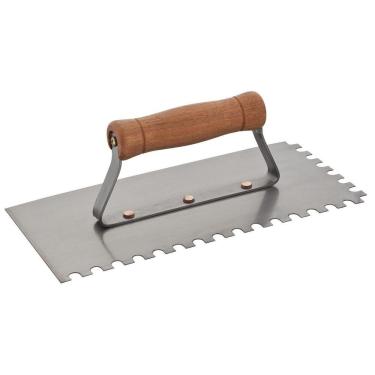Imagem de Desempenadeira Dentada Worker 8mm X 8mm Lâmina Aço Inox 25CM Bivolt
