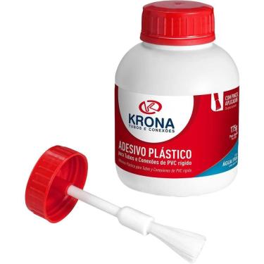 Imagem de Adesivo Cano PVC 518 Soldagem Tubos e Conexões Alta Resistência Incolor Krona 175G