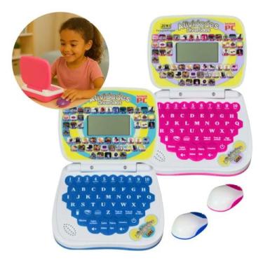Imagem de Mini Laptop Infantil Divertido Presente Natal Rosa - Iba
