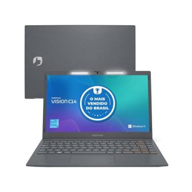 Imagem de Notebook Vision C14 4GB 128GB Tela 14 Polegadas Positivo, 128GB, Cinza