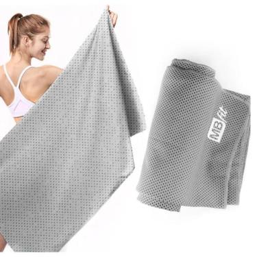 Imagem de Toalha de microfibra grande mb - MBFIT, Cinza claro