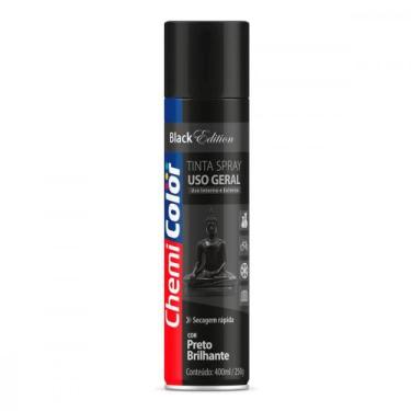Imagem de Tinta Spray Chemicolor Preto Brilhante 400Ml