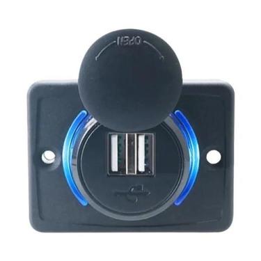 Imagem de Carregador Universal 12-24V Dual USB 3.1A PD QC3.0 Para Carro, Moto, B
