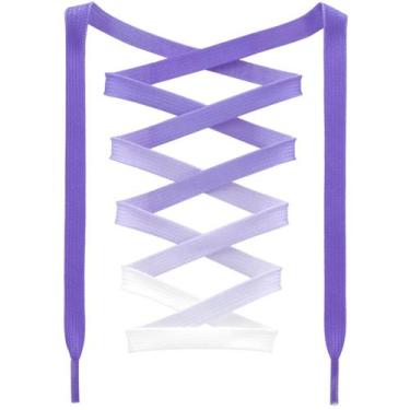 Imagem de Cadarço DANHUA 89cm Gradiente Roxo (2 unidades)