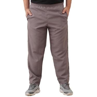 Calça masculina casual de cor pura jeans com bolso com zíper calça jeans  masculina ajuste relaxado