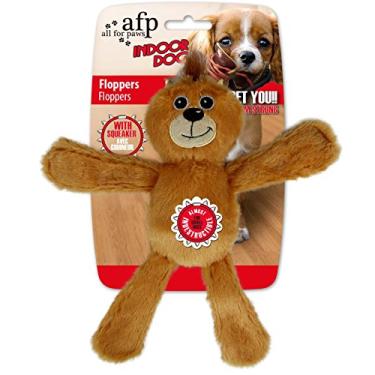 Imagem de All For Paws Indoor Floppers – Brinquedos de Pelúcia para Cães (Hipopótamo, Sapo e Leão)