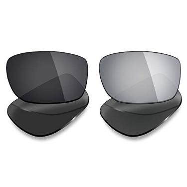 Imagem de 2 pares de lentes polarizadas de substituição da Mryok para óculos de sol Oakley Splinter – Opções