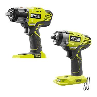 Imagem de RYOBI P1935N 18-Volt ONE+ Cordless Combo Kit with 3-Speed 1/2 in. Impact Wrench and 3/8 in. 3-Speed Impact Wrench (Tools Only)