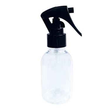 Imagem de Frasco Plástico 100ml Com Borrifador Mini Gatilho (10 Peças) Cor:Cristal com Preto