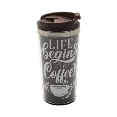 Imagem de COPO TERMICO A VIDA COMEÇA DEPOIS DO CAFE 450ML