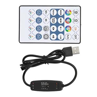 Imagem de Controlador de LED Bluetooth, porta USB de longa durabilidade, controle remoto de luz de led de cor de sonho para faixa de luz de 5V