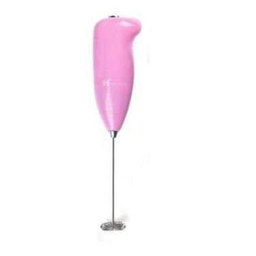 Imagem de Mini Mixer Misturador De Bebidas Portátil A Pilha Rosa