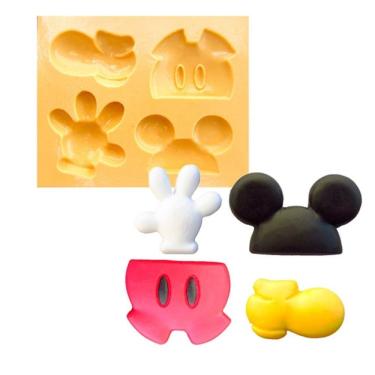 Imagem de Molde De Silicone Mickey, Mão, Roupa , Sapato