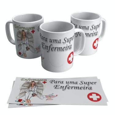 Imagem de Caneca Enfermagem Uma Super Enfermeira 325ml