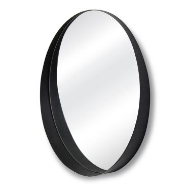Imagem de Espelho Decorativo Stokolmo 60 Cm Preto Redondo