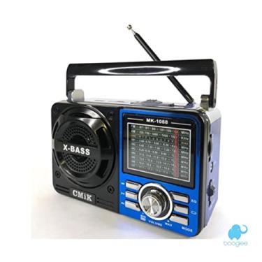 Imagem de Rádio Vintage Retro com USB 1088 AZUL- Booglee®