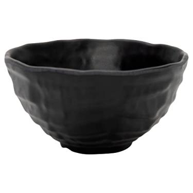 Imagem de Mimo Style Bowl de Melamina Preto 15cm com Capacidade 650ml. Ideal para Ramen, Macarrão, Donburi, Sopa, Lámen e Até Cereais em Geral. Sirva com Essa Tigela Resistente e de Qualidade