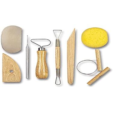 Imagem de Sinoart Conjunto Ferramenta Para Modelagem 8 Peças, SFT037, Madeira